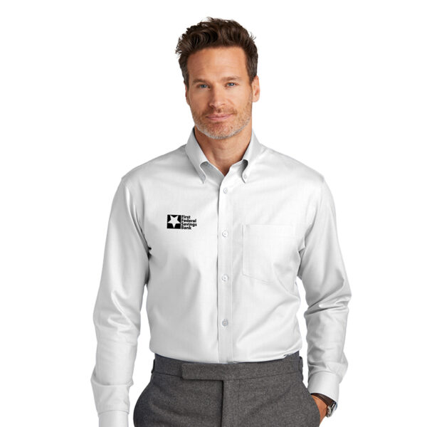 Brooks Brothers Wrinkle-Free Stretch Nailhead Shirt BB18002 - Image 2