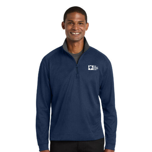 Port Authority Vertical Texture 1/4-Zip Pullover K805 - Image 2